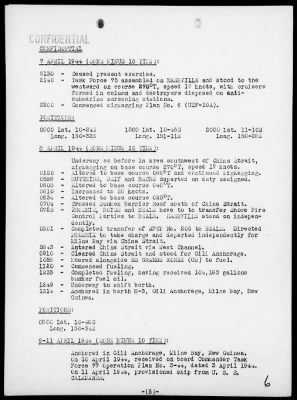 USS BOISE > War Diary, 4/1-30/44
