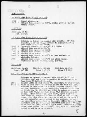 USS BOISE > War Diary, 4/1-30/44