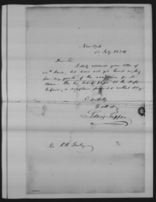 Domestic Letters > May-Dec 1834, S-Y AND Jan-May 1835, A-G