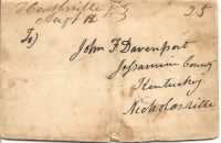 Letter to John F Davenport from John H Fallin Jr 18420812 envelope.jpg