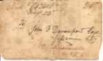 Letter to John F Davenport from John H Fallin Jr 18330822 envelope.jpg