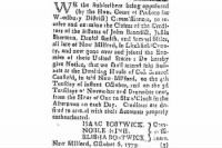 Ad for Sale of Daniel Smith Property 1779