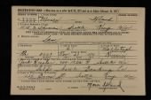 US, WWII "Old Man's Draft" Registration Cards, 1942 record example