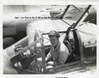 Fighter Pilot Capt. Leo Paul in his P-38 in the Pacific Theatre during WWII