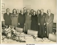 Col Paul attended Thanksgiving with President Dwight Eisenhower, 1954