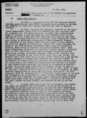 USS GLENNON > Rep On Ops During Invasion of France, 6/6-8/44, Striking of Mine on 6/8/44, Salvage Ops 6/8-10/44 & Sinking of on 6/10/44