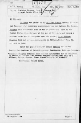 Old German Files, 1909-21 > Diedrick Ringena (#157058)