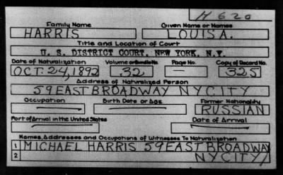 Thumbnail for LOUIS A. > HARRIS, LOUIS A.