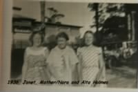 Nore/Mother with Alta and Janet probably 1930's?