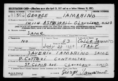 George > Iamarino, George (1889)