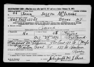 John Joseph > Mcelhone, John Joseph (1896)