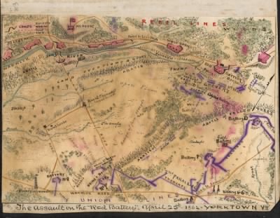 Yorktown > The assault on the "Red Battery," April 25th, 1862 Yorktown, Va..