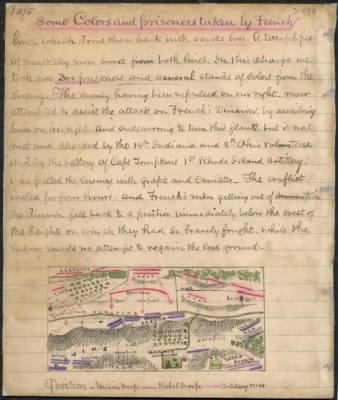 Thumbnail for Antietam, Battle of > Some colors and prisoners taken by French : [map of action around Washington Heights, Sharpsburg, Md.].