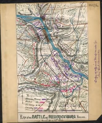 Fredericksburg, Battle of > Plan of the battle of Fredericksburg, Virginia : fought Decr. 13th 1862.