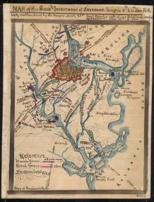 Savannah > Map of the siege and investment of Savannah, Georgia, 5th to 20th Decr. 1864.