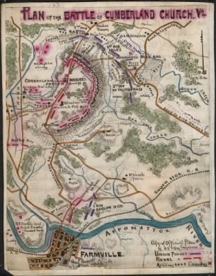 Appomattox > Plan of the Battle of Cumberland Church, Va.