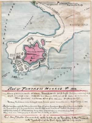 Fort Monroe > Plan of Fortress Munroe [sic], Va., 1862.