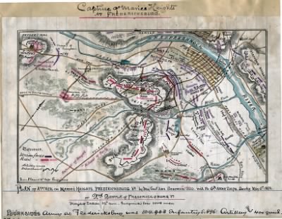 Fredericksburg > Plan of attack on Marie's Heights, Fredericksburg Va. By Maj. Genl. John Sedgwick, USA, with the 6th Army Corps. Sunday May 3rd 1863.
