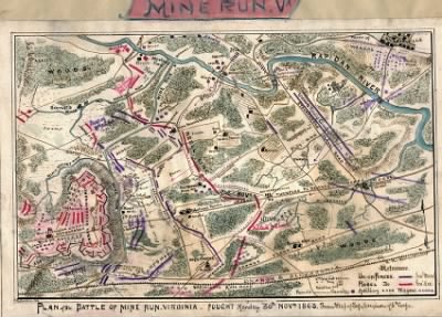 Mine Run, Battle of > Plan of the battle of Mine Run, Virginia : fought Monday 30th Novr. 1863.