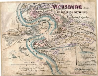 Vicksburg > Vicksburg Missp. : and the Rebel batteries 1863.