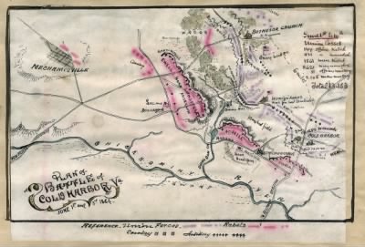 Cold Harbor, Battle of > Plan of Battle of Cold Harbor, Va. : June 1st and 3rd 1864.