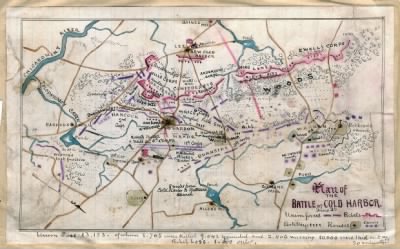 Cold Harbor, Battle of > Plan of the Battle of Cold Harbor, June 3rd.