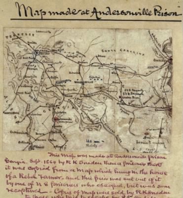 Andersonville Prison > Map made at Andersonville Prison [Sept. 1864].