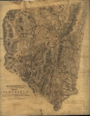 Albemarle County > Map of Albemarle : Made under the direction of Maj. A.H. Campbell Capt. Engs. in charge of Top. Dept. D.N.V. from surveys and reconnaissances / by C.S. Dwight Lt. Engrs. P.A.