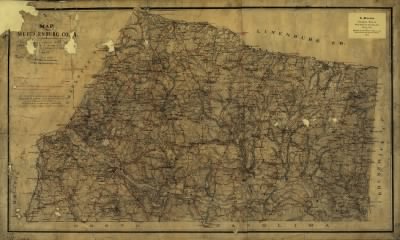 Mecklenburg County > Map of Mecklenburg Co., Va. Surveyed under the direction of A.H. Campbell Capt. P.A.C.S. in Ch'ge Topl. Dept. [by] H.M. Graves Lt. Engrs. Sept. 1864.