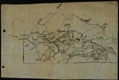 Appomattox > [Map of Lee's retreat from Petersburg to Appomattox Court House, Va.]