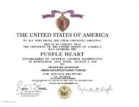 Willis Boothe Purple Heart Award