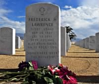 Fred Lawrence's Head Stone for Bakersfield National Cemetery