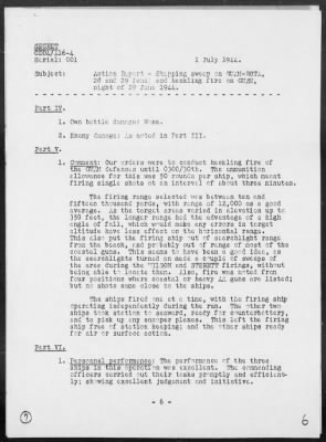 USS LANG > Report of Anti-Shipping Sweep of Guam-Rota, 28 & 29 June 1944 and Heckling Fire on Guam Is, Marianas on night of 6/29/44