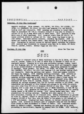 USS BANNOCK > War Diary, 7/1-31/44