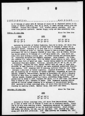 USS BANNOCK > War Diary, 7/1-31/44