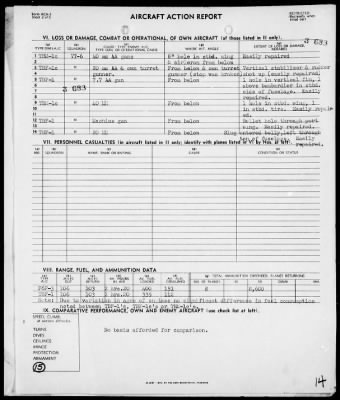 Thumbnail for COMCARAIRGR 6 > ACA Reports, 1/29/44 to 2/1/44, Marshall Islands