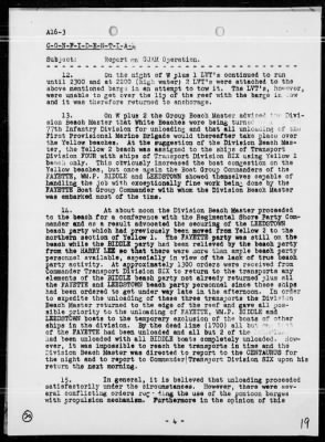 COMTRANSDIV 6 > Rep of Operations, period 7/17-25/44 - Landings on Guam Island, Marianas