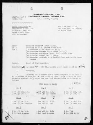 COMTRANSDIV 6 > Rep of Operations, period 7/17-25/44 - Landings on Guam Island, Marianas