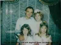 1976 Louie and Barbi Otto's wedding with Barbi's daughter's Bambi and Donna Foster
