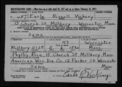 Earle Russell > Vickery, Earle Russell (1892)