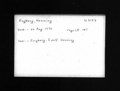 Harry Edwin > Engberg, Harry Edwin (1888)