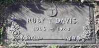 Ruby Davis Headstone