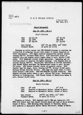 USS TULAGI > War Diary, 6/1/44 to 7/31/44