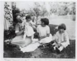 Mary Herbert Kennerly, with her daughters, Kathryn, Barbara and Mary