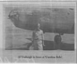 Capt "VOS" in front of the B-25 Carolina Belle
