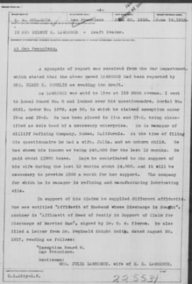 Old German Files, 1909-21 > Sydney S. Lawrence (#225531)