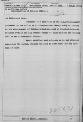 Old German Files, 1909-21 > William M. Ward (#225631)