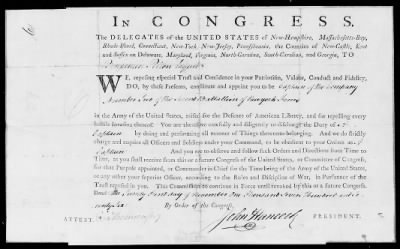 Commissions and Resignations > 169 - Commissions and Resignations. 1775-1780