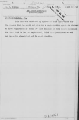 Old German Files, 1909-21 > Tony Montanaro (#210061)