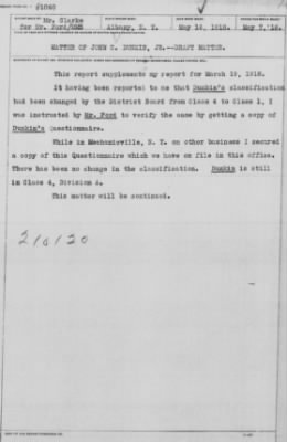 Old German Files, 1909-21 > John C. Dunkin, Jr. (#210120)